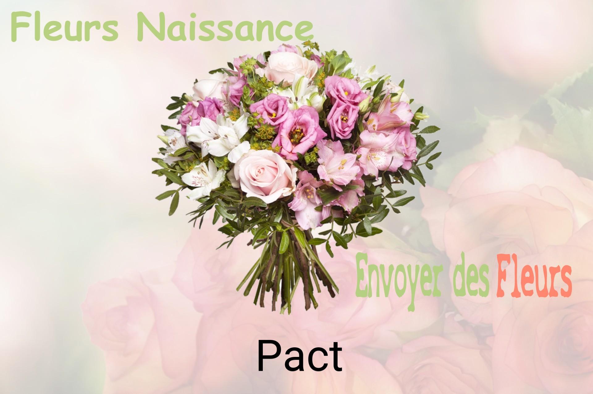 Bouquet de fleurs de naissance livré à Pact
